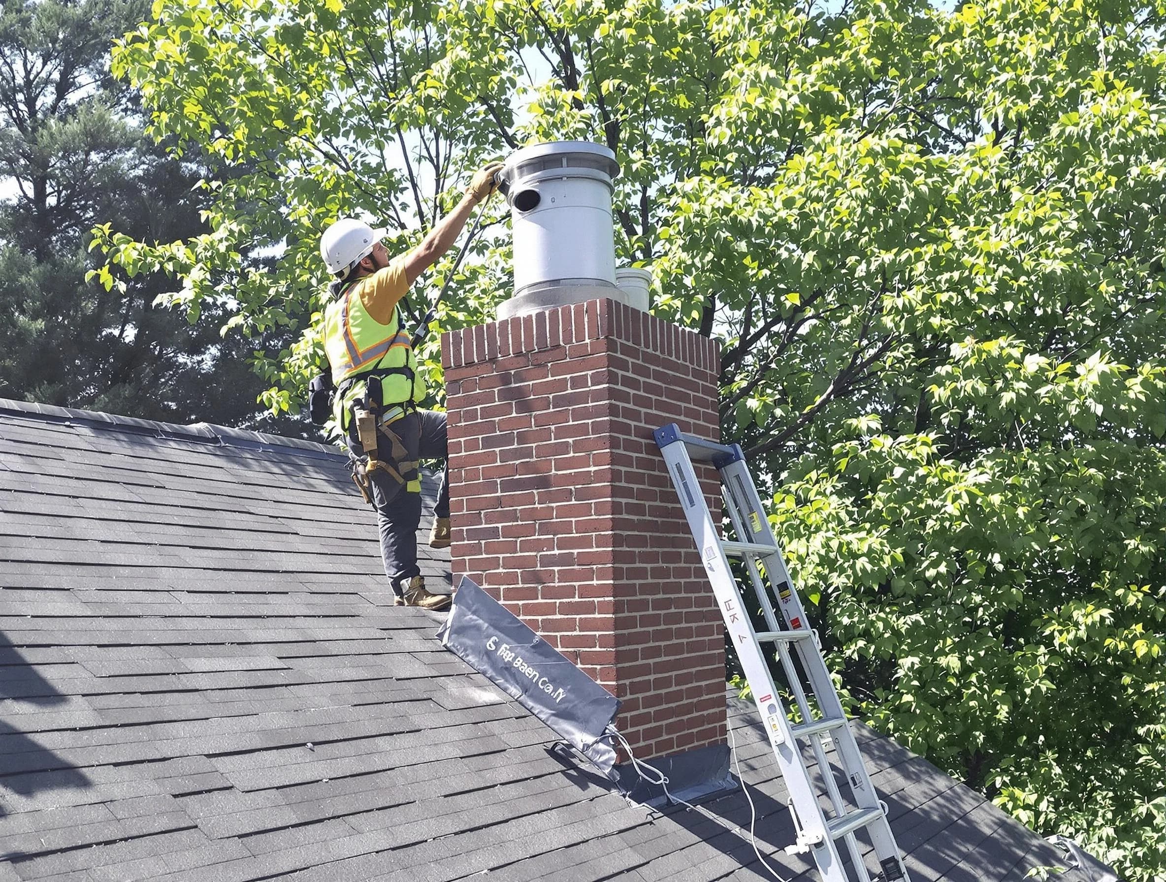 Chimney liner inspection by Franklin Chimney Sweep in Franklin, MA