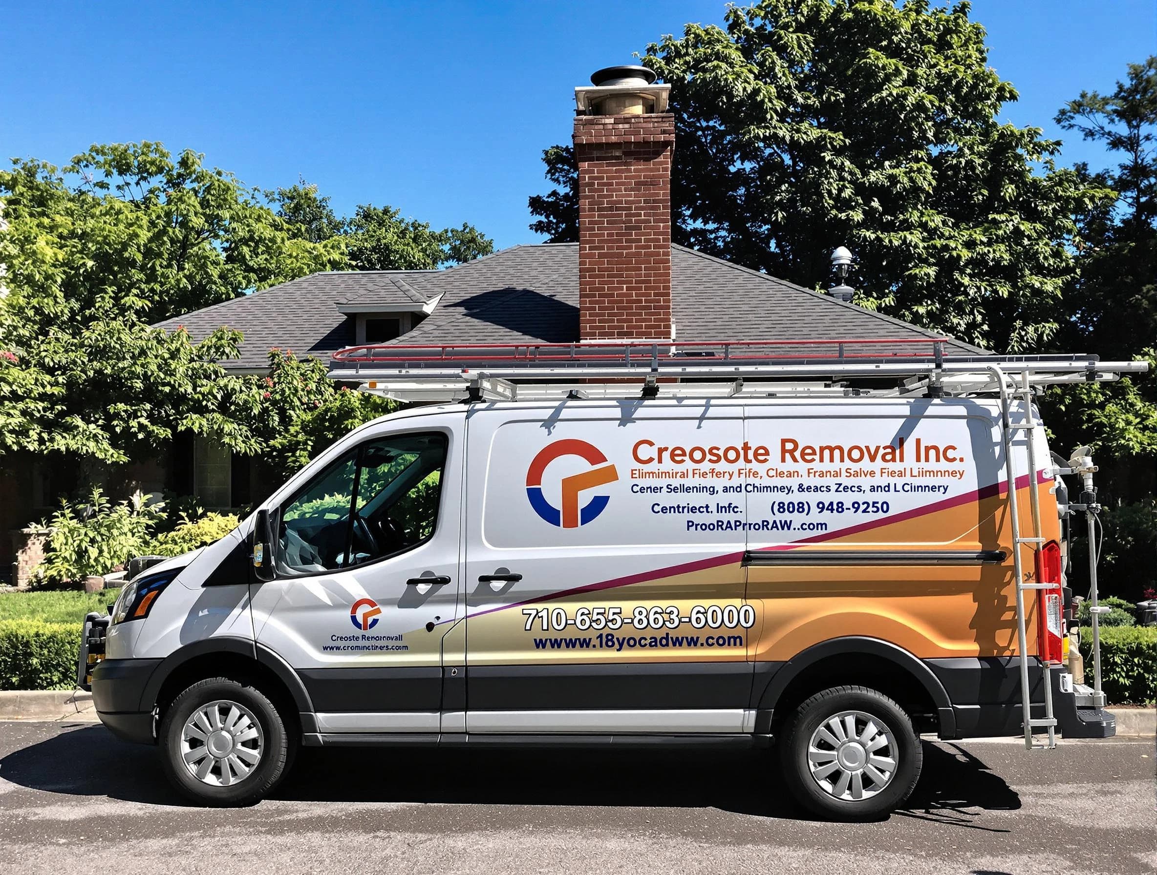 Franklin Chimney Sweep technician removing creosote safely in Franklin, MA