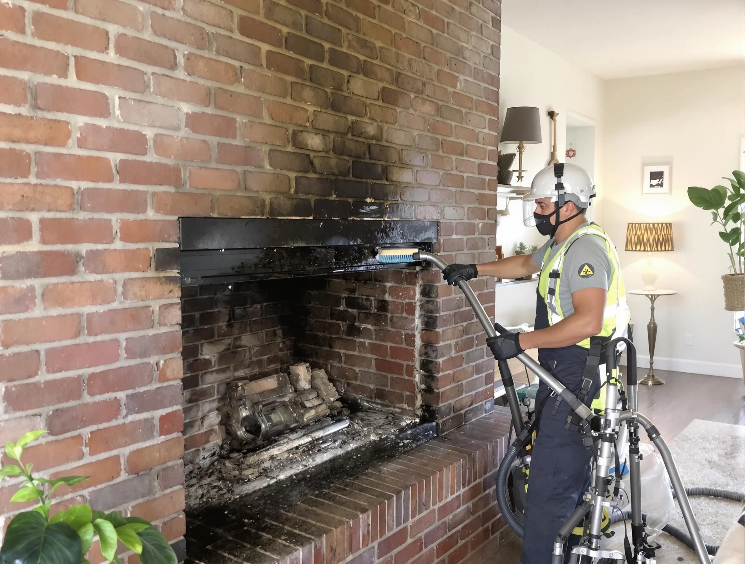 Franklin Chimney Sweep providing fireplace cleaning services in Franklin, MA
