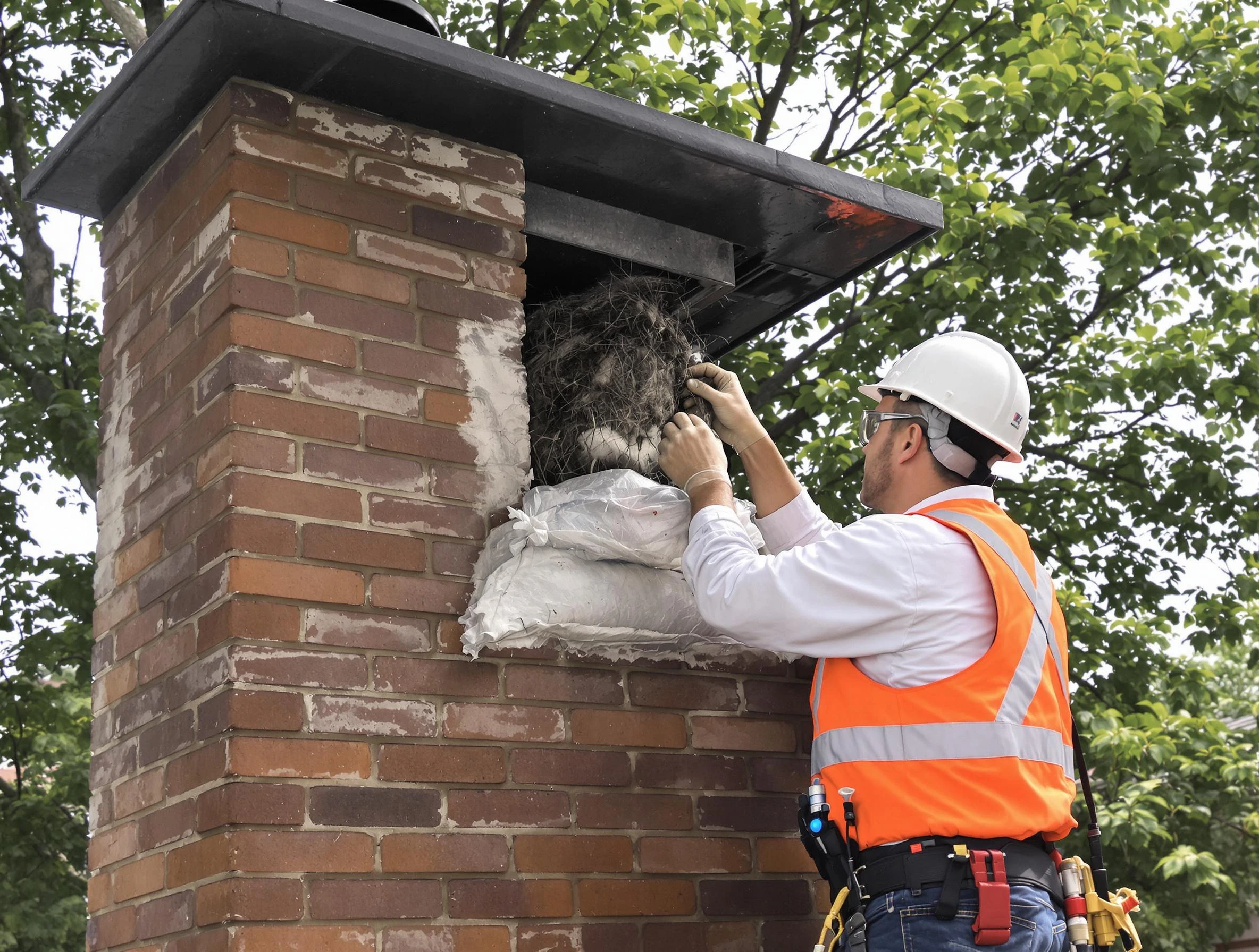 Humane removal of debris and animals by Franklin Chimney Sweep in Franklin, MA