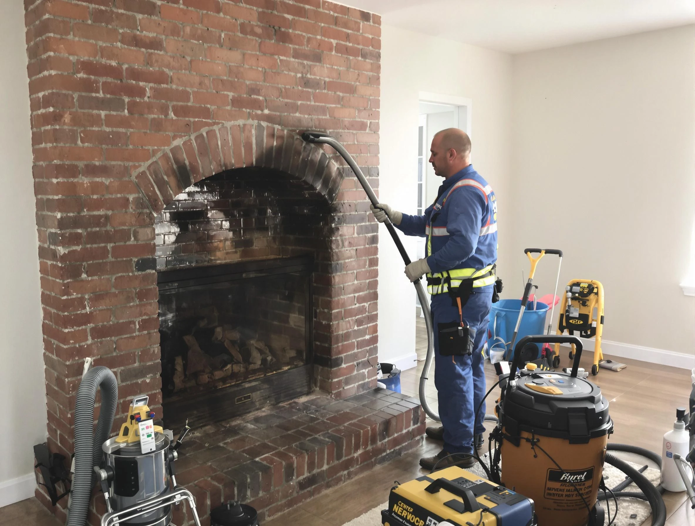 Franklin Chimney Sweep expert performing detailed chimney sweep in Franklin, MA
